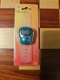 Siffrig display fingerräknare, återställningsbar handhållen digital klick